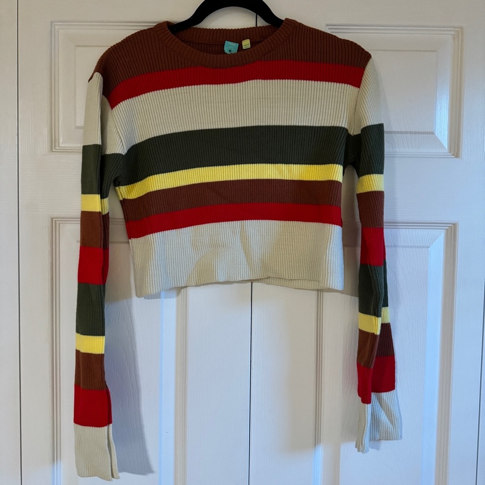 SOLD: FARM Rio Multicolor Striped Long Sleeve Top